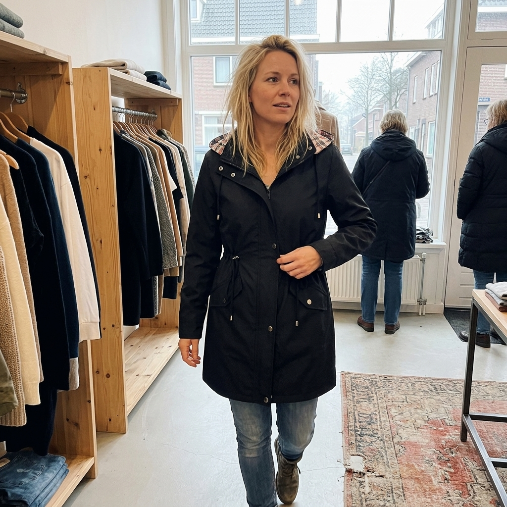 Norah - Hooded Water-Resistant Rain Jacket
