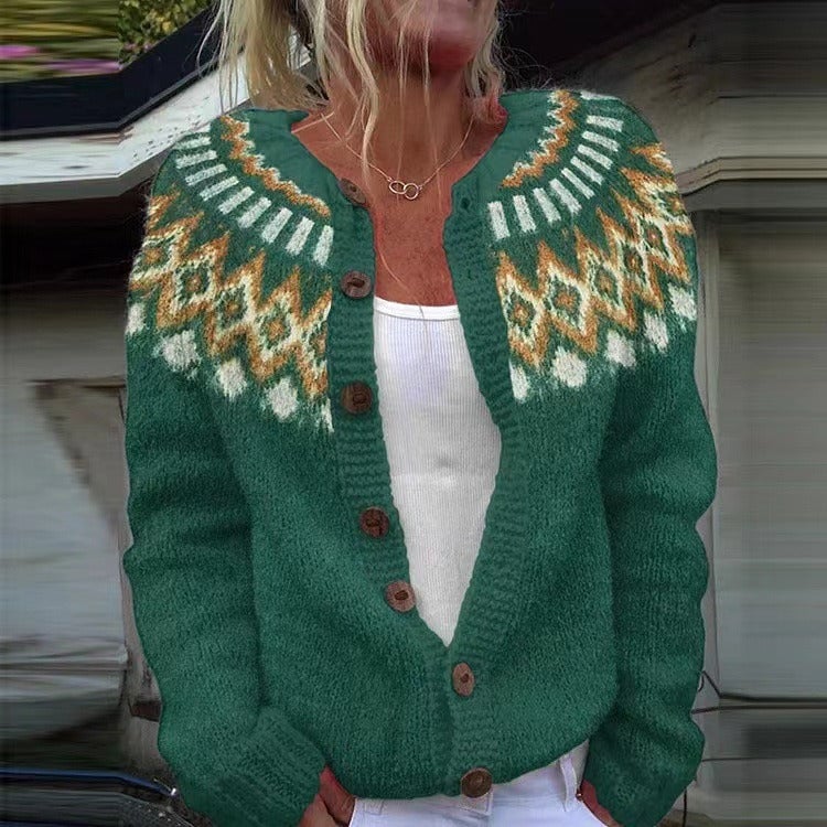 Willow - Patterned Knitted Cardigan