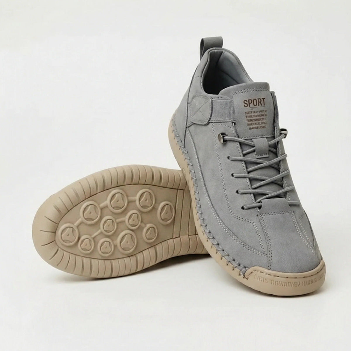 Harriet - Navy Lace-Up Trainers