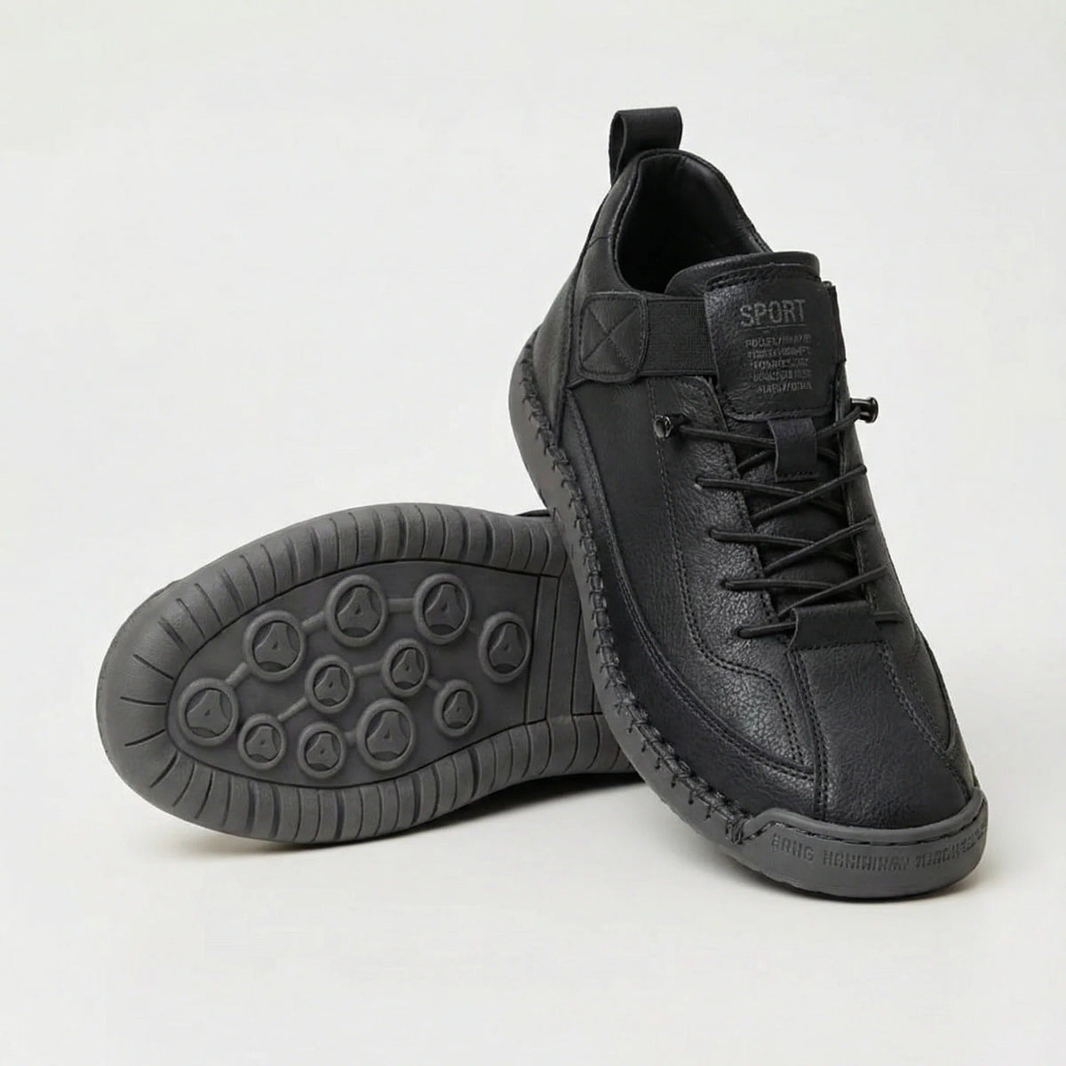 Harriet - Navy Lace-Up Trainers
