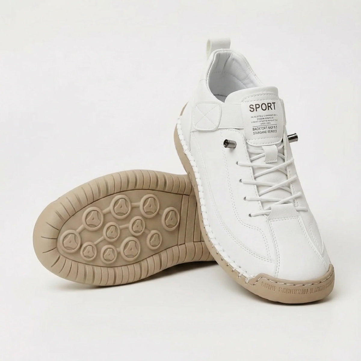 Harriet - Navy Lace-Up Trainers