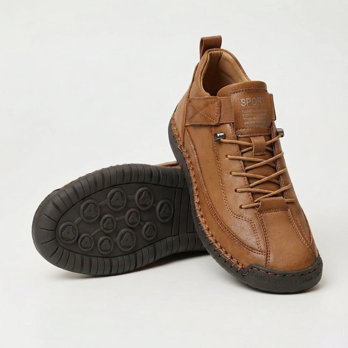 Harriet - Navy Lace-Up Trainers