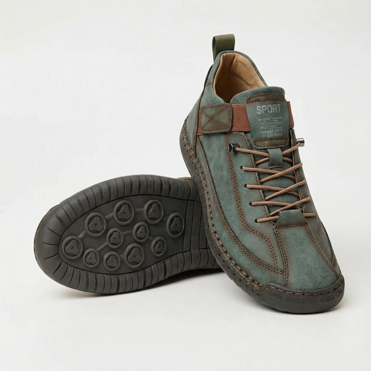 Harriet - Navy Lace-Up Trainers