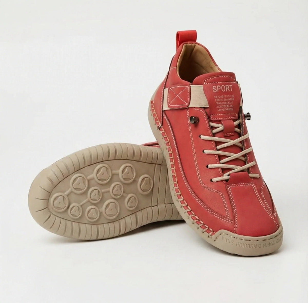 Harriet - Navy Lace-Up Trainers