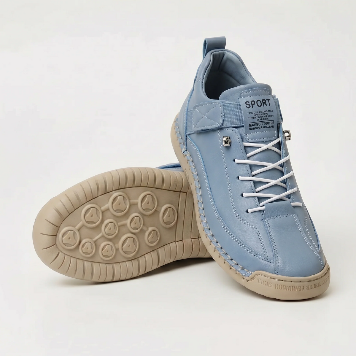 Harriet - Navy Lace-Up Trainers