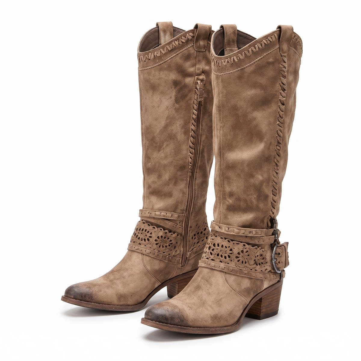 Sophie | Western Boots with Strap Detailing