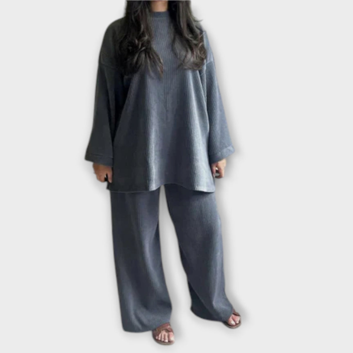 Ingrid - Plus Size Set - Ribbed Style