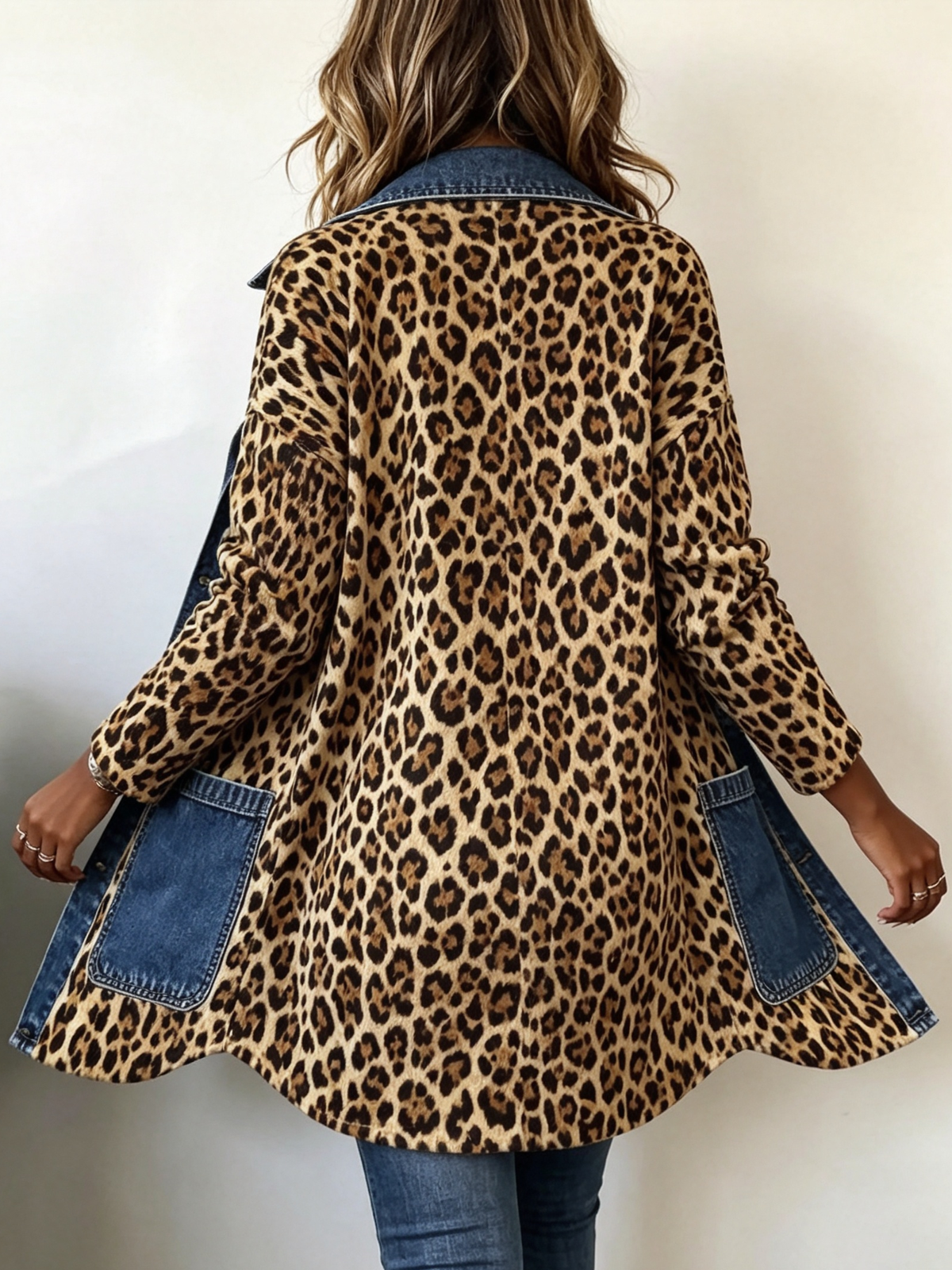Margot - Leopard Print Longline Jacket