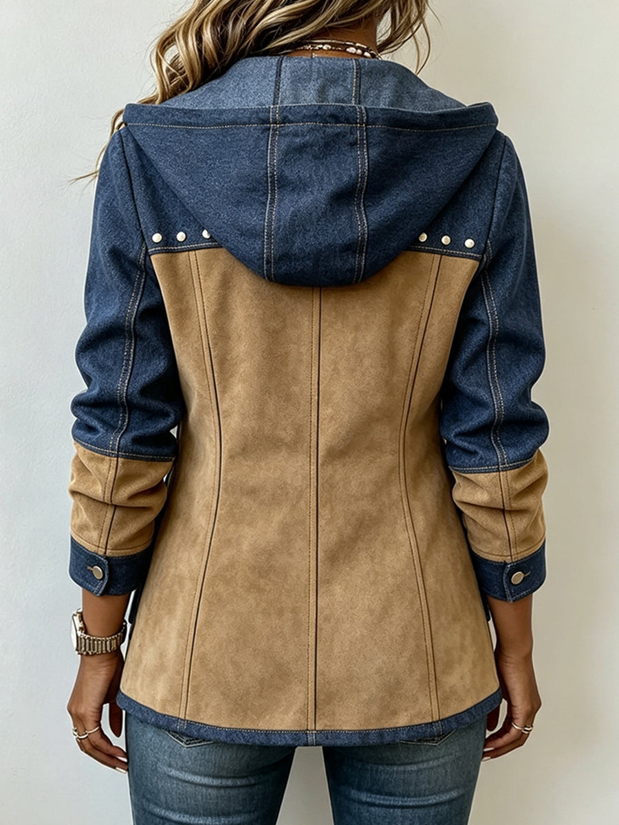 Robyn - Two-Tone Hooded Jacket