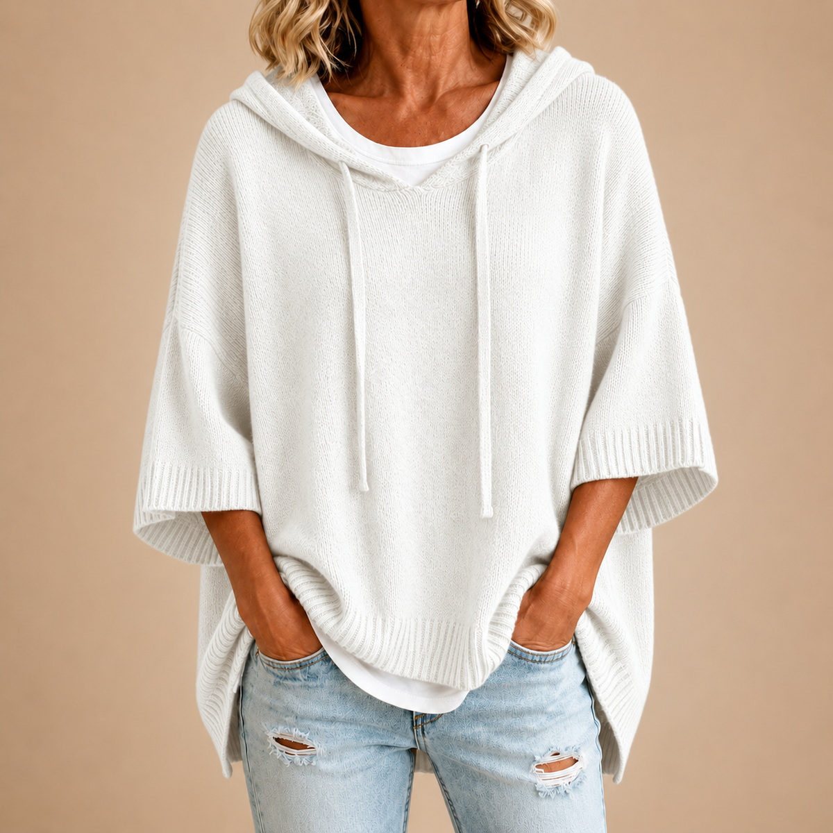 Mirella | Relaxed Hooded Poncho