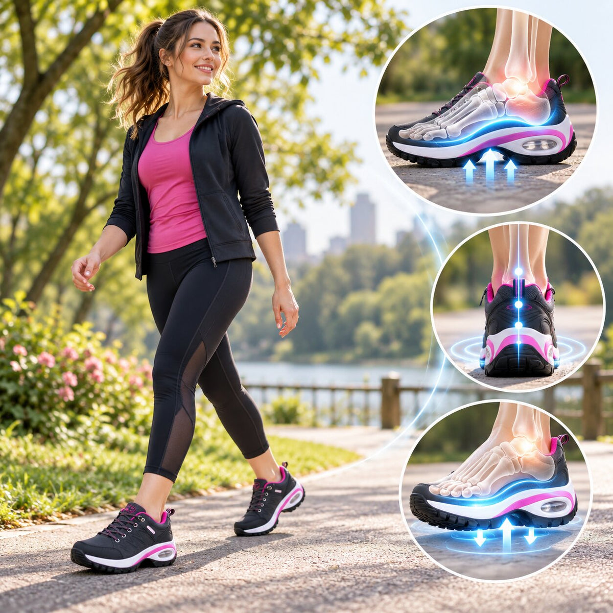 Camilla | Ergonomic Cushioned Walking Shoes