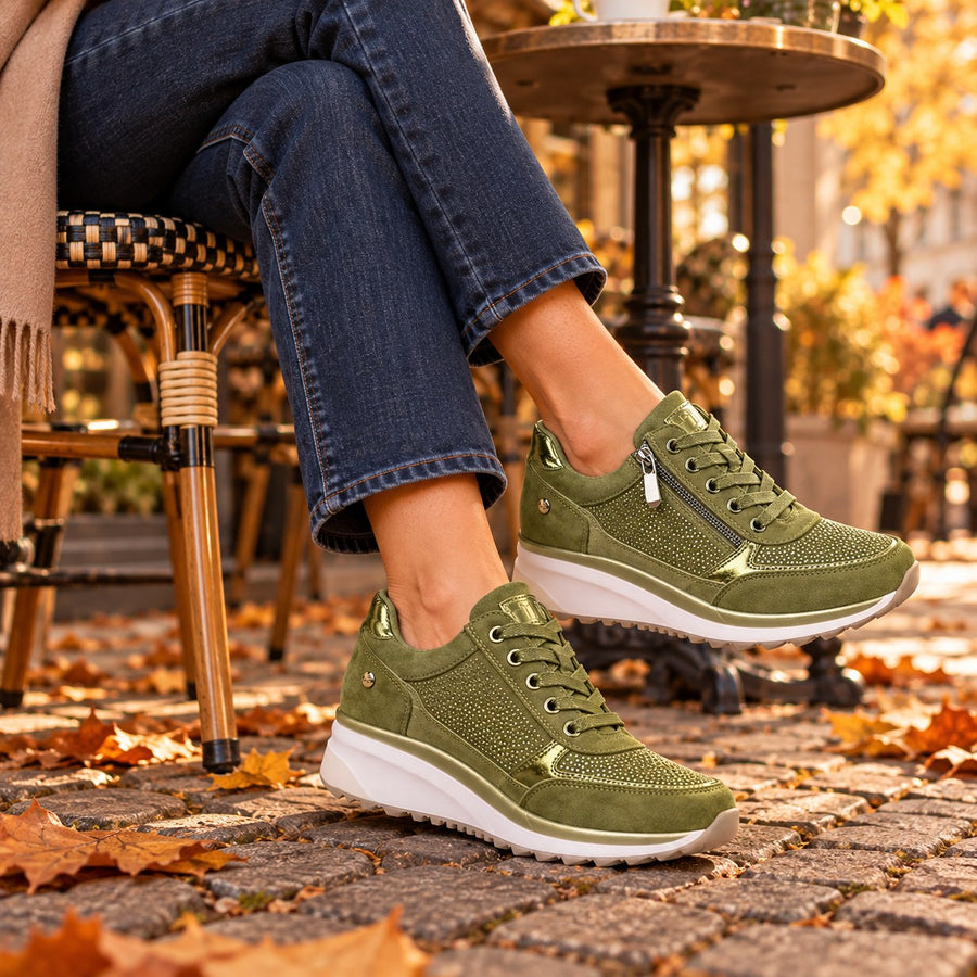 Ricarda | Comfortable Side-Zip Trainers