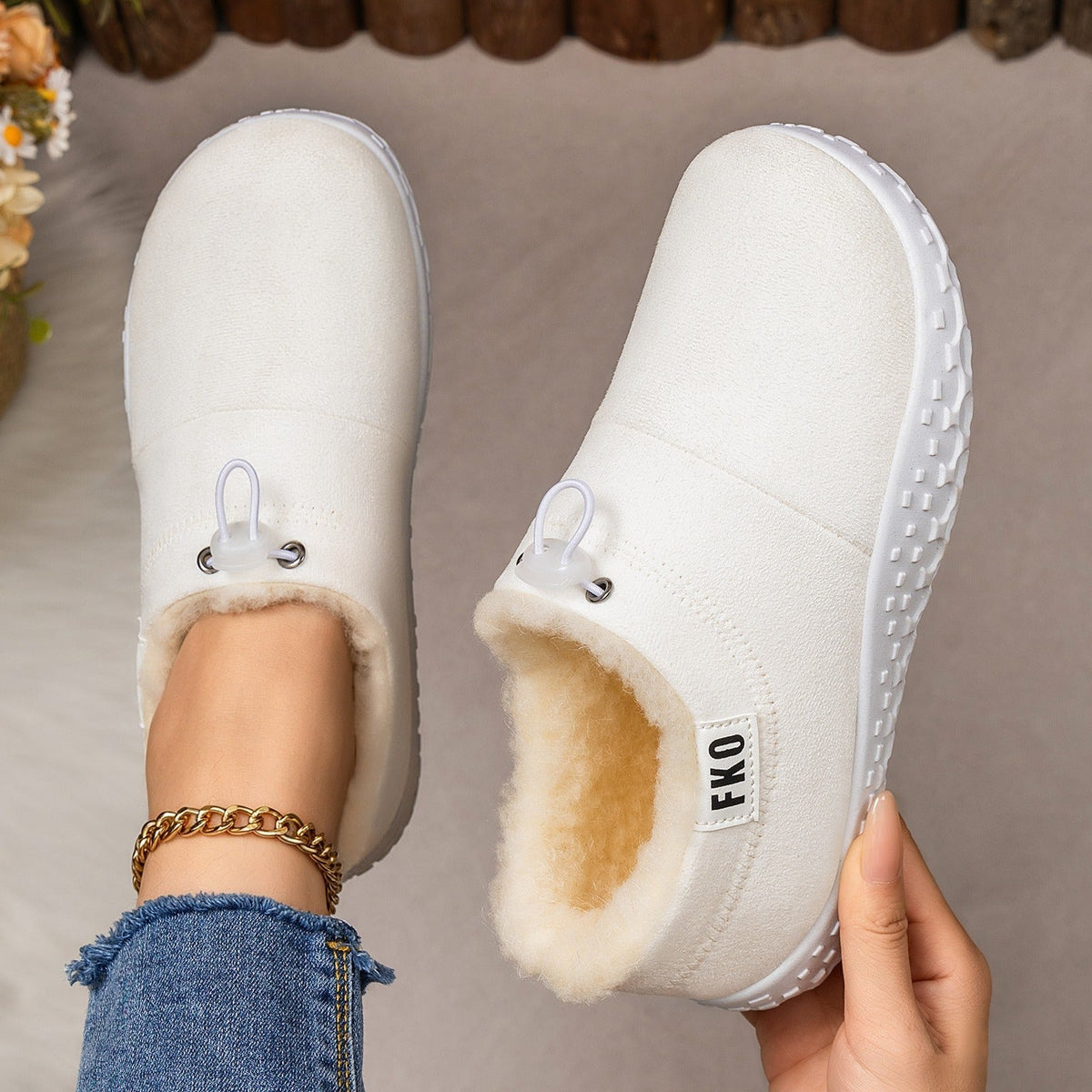 Rosalie | Fur-Lined Orthopaedic Slippers