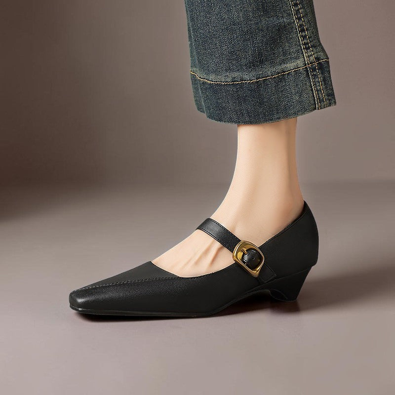 Romilly - Buckled Mary Jane Heels