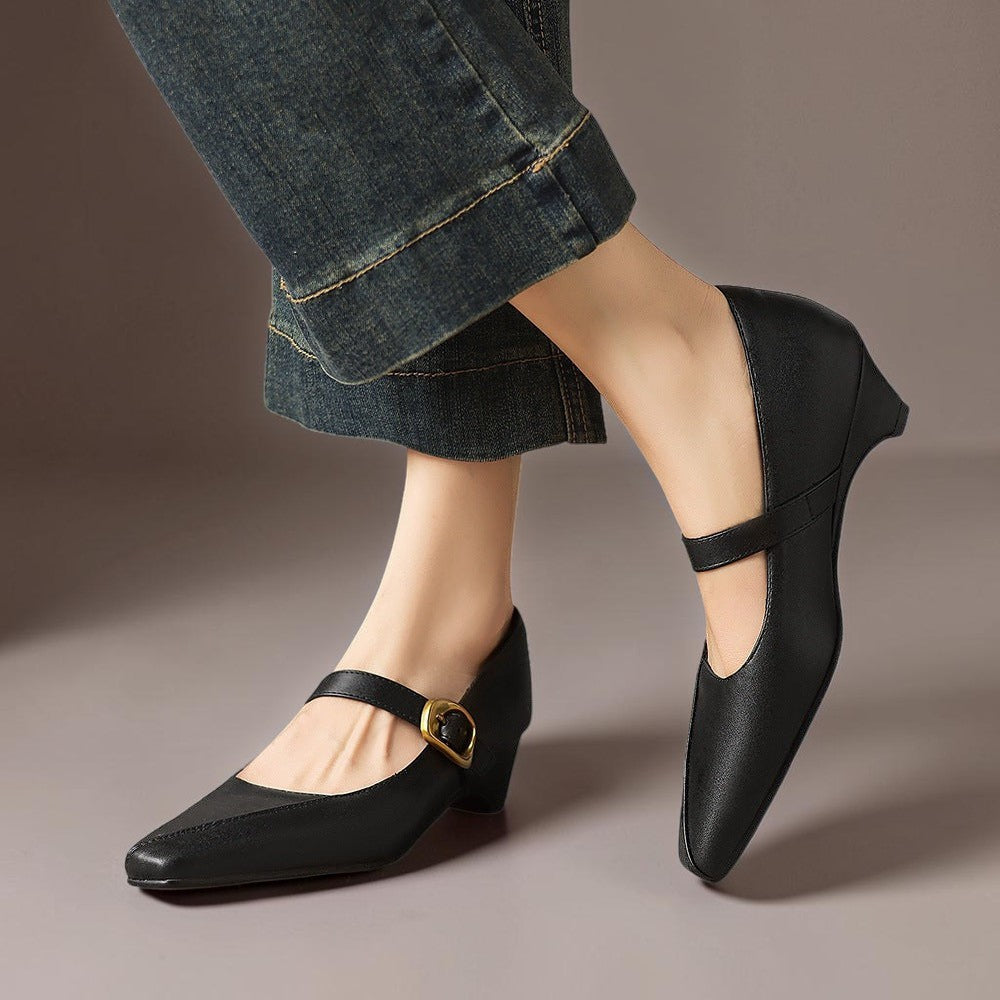 Romilly - Buckled Mary Jane Heels
