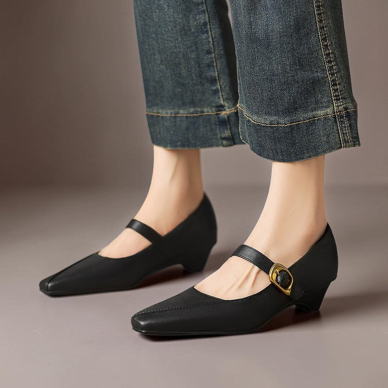 Romilly - Buckled Mary Jane Heels
